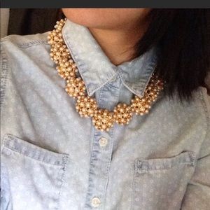 J. Crew pearl ball statement necklace